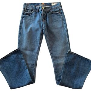 7 For All Mankind Classic Blue Boot Cut Jeans